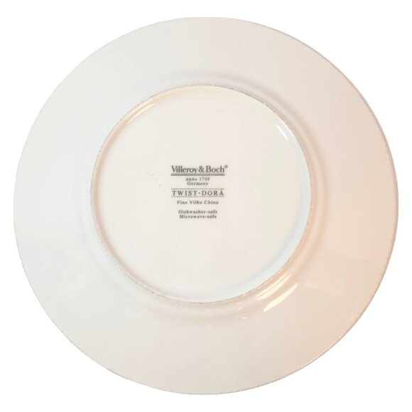 (4) Vintage Villeroy & Boch Twist-Dora Salad Plates Fine Vilbo China Germany - Picture 5 of 9